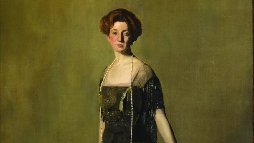 Sir William Nicholson (1872-1949), Lady Gertrude Denman. oil on canvas, c.1909 Collection of Lady Margot Burrell.