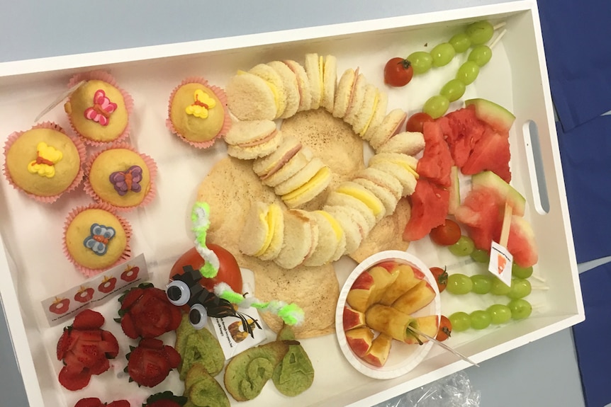 A selection of food from Coombabah State School tuckshop