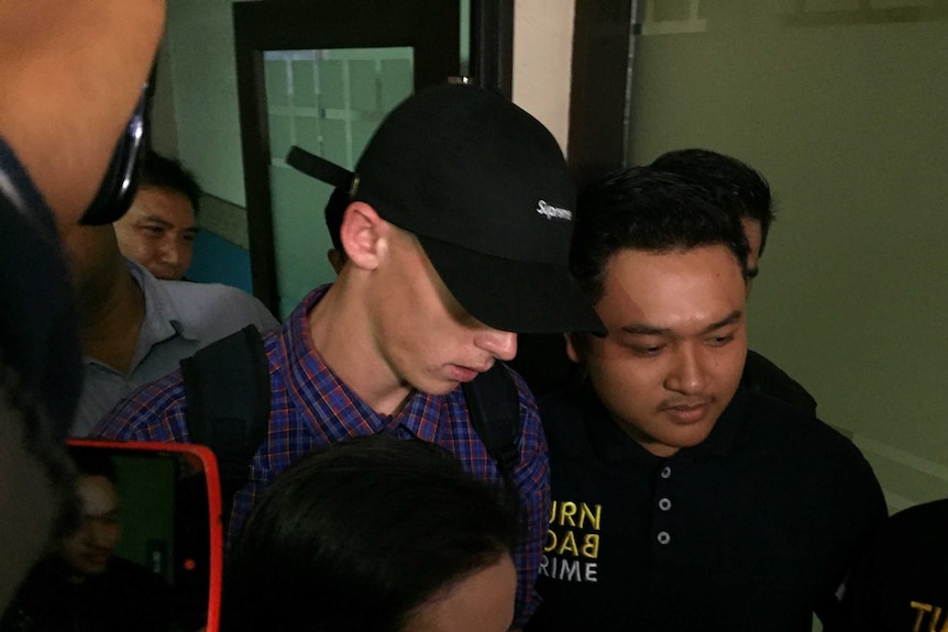 Jamie Murphy is released from Kuta police station