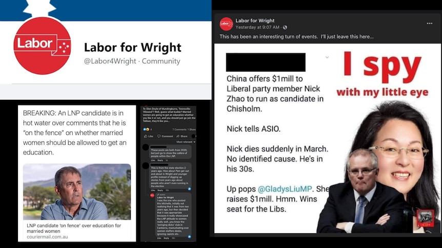 Labor for Wright Facebook page 