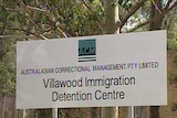Behind bars: The toddler was born at Villawood.
