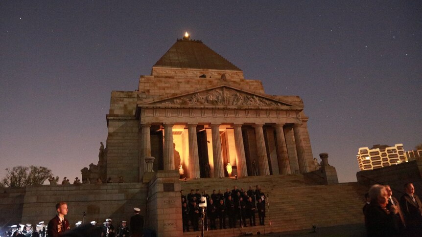 The Dawn Service just before sunrise