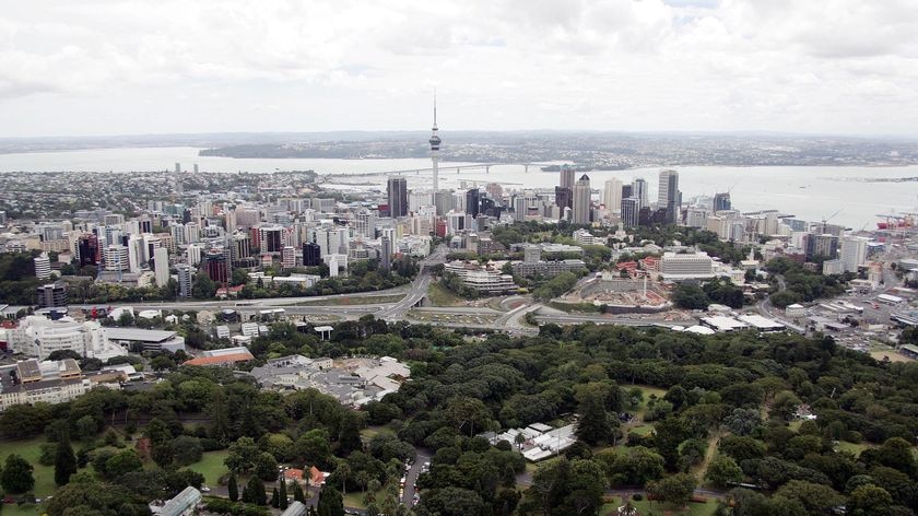 Aerial view of Auckland City