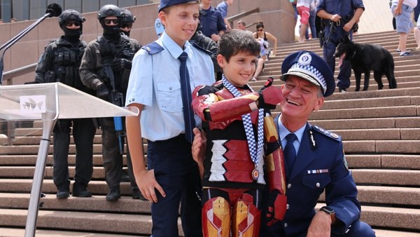 Iron Boy awarded with medal