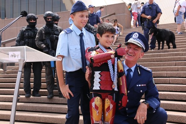 Iron Boy awarded with medal