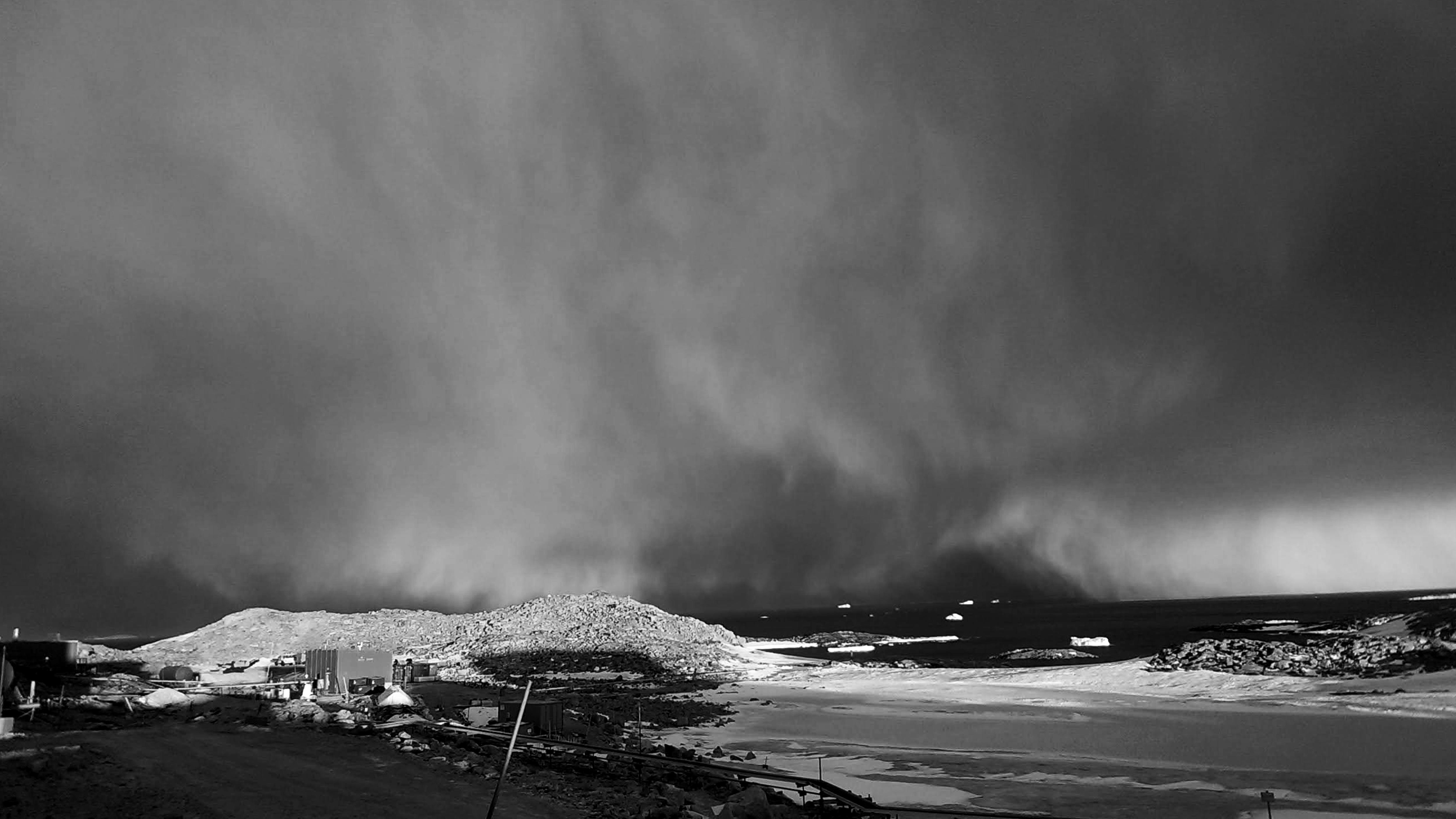 SINGLE USE ONLY Michelle Hollister photograph ofAntarctica on display in TMAG's 'Through our Eyes' exhibition in Hobart, Tasmania