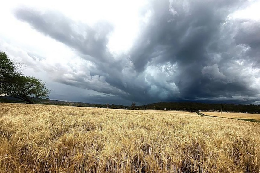 Storm clouds at Riverbend at Logan, south of Brisbane.