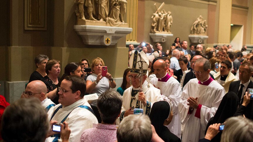 Pope Francis at the Cathedral Basilica of Saints Peter and Paul in Philadelphia