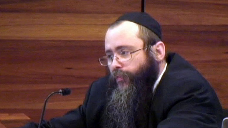 Rabbi Yosef Feldman at the royal commission