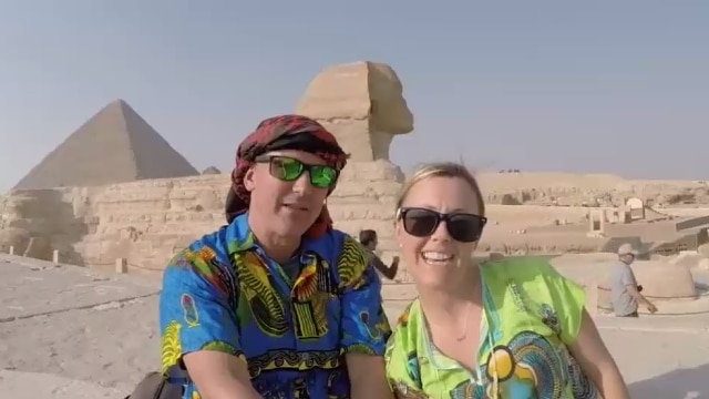 Walk Like an Egyptian couple