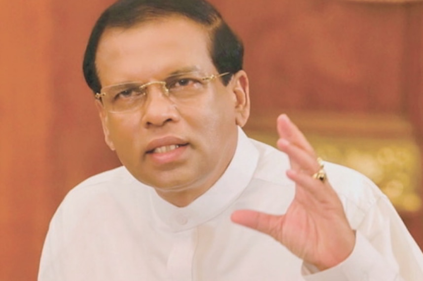 Sri Lanka's President Maithripala Sirisena