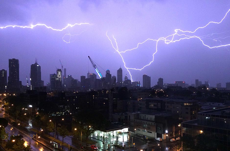 Lightning over Melbourne