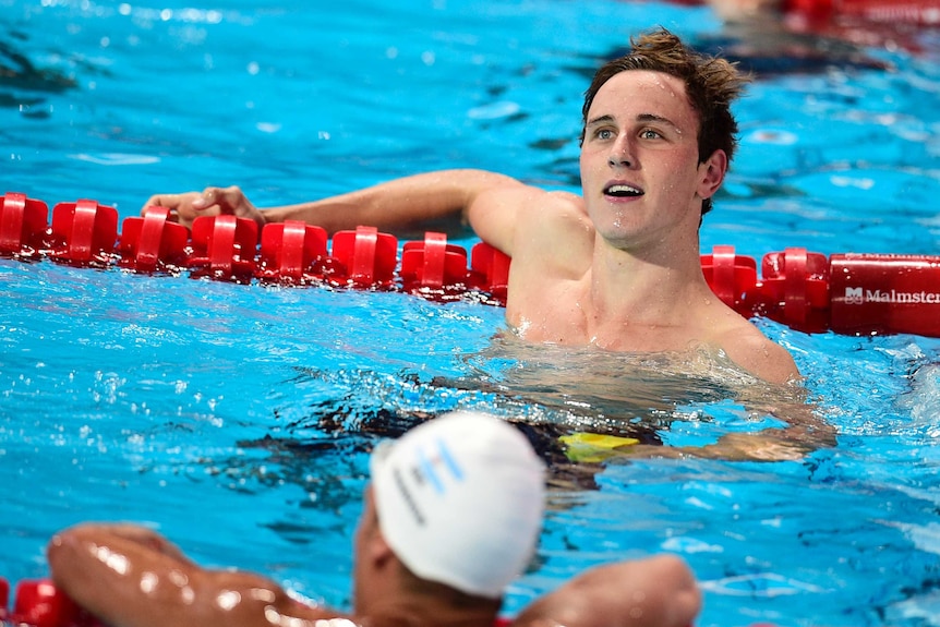 Cameron McEvoy after the 100m freestyle final in Kazan