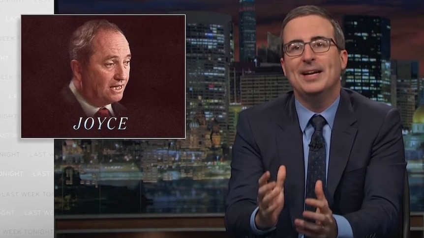 John Oliver talks about Barnaby Joyce on his TV show
