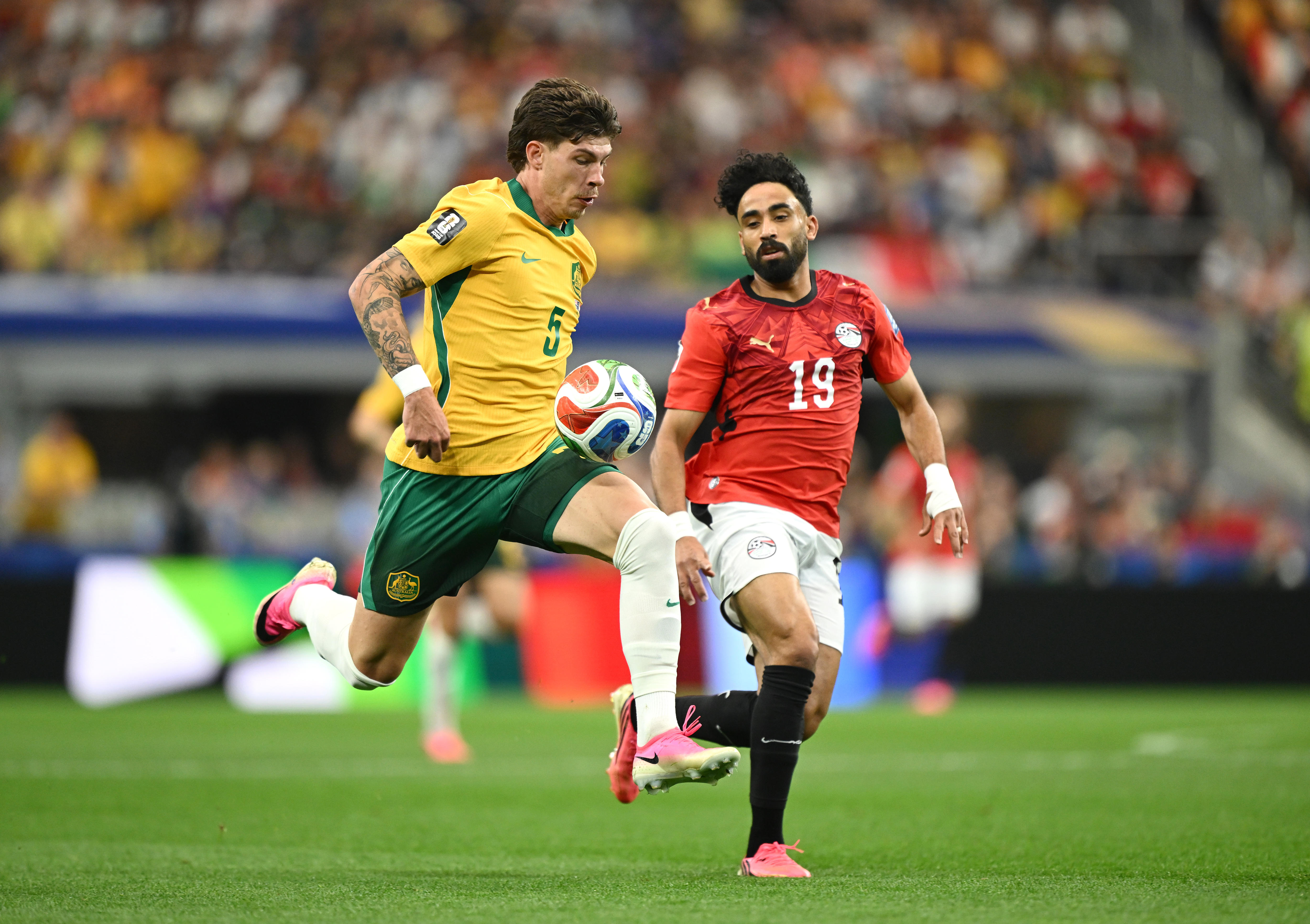 Live: Socceroos go behind as Egypt strikes early in World Cup knockout clash