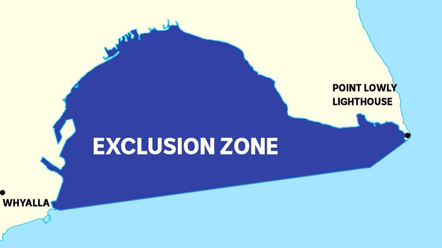 A map determining the zone in which cephalopods are protected