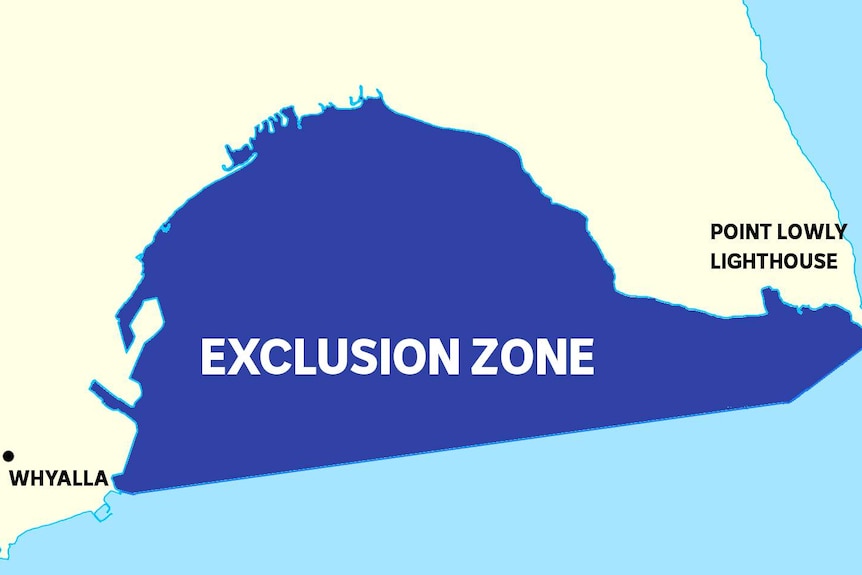 A map determining the zone in which cephalopods are protected.