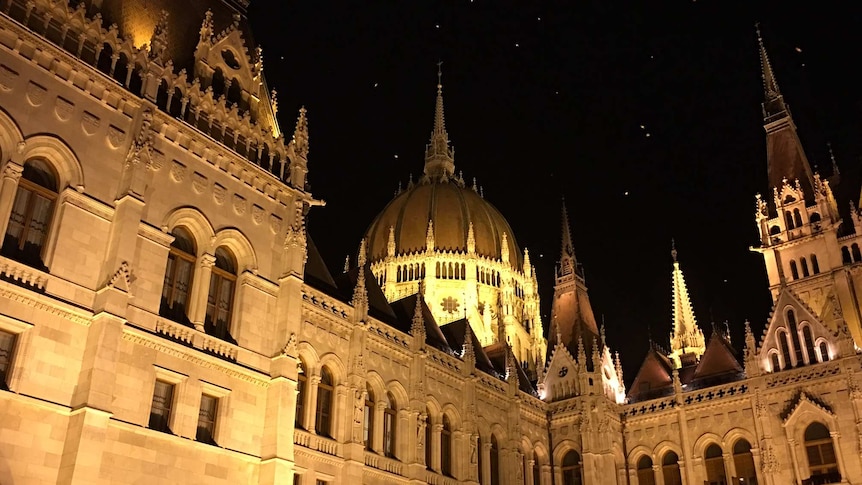 Inside Hungary's Neo-Gothic-style Parliament building in Budapest legislators are expected to vote for an anti-migration amendment in the country's constitution.