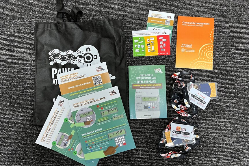 MoneyMob Talkabout information packs for residents in the APY Lands who begin paying for electricity. 