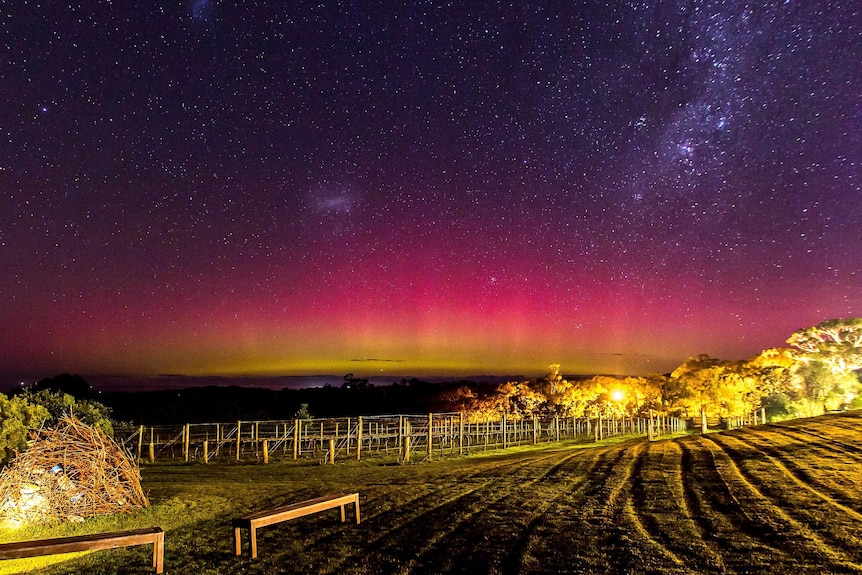 Aurora Australis over Mornington Peninsula
