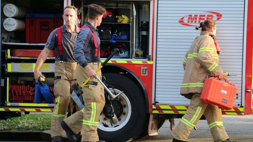 MFB officer with axe after riot