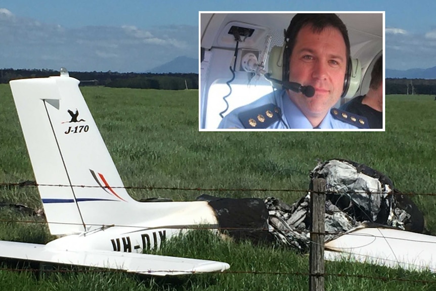 Plane crash pilot Inspector Darren Hopkins