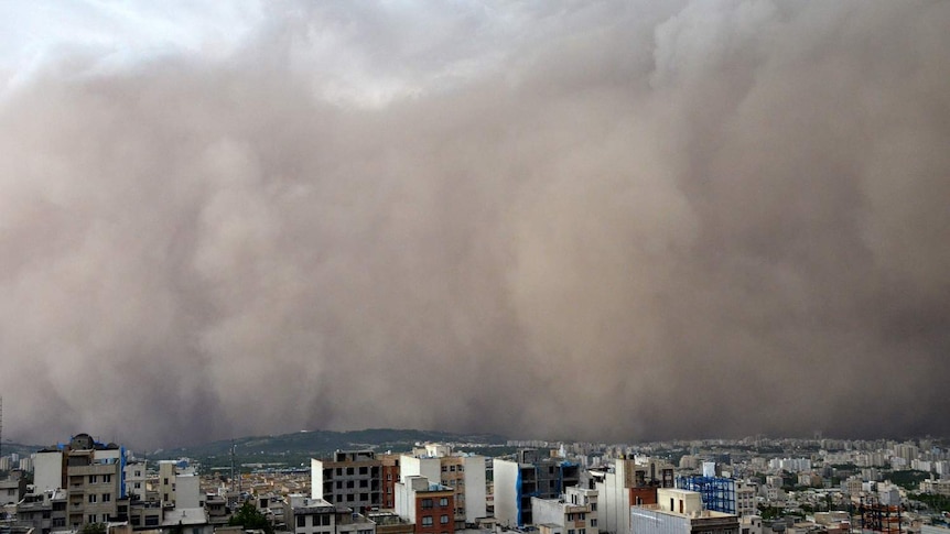 Tehran sandstorm