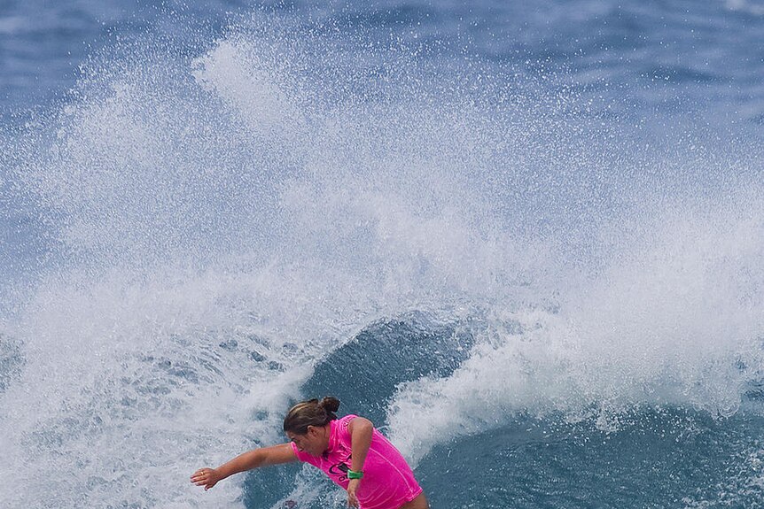 Tyler Wright beat defending world champion Stephanie Gilmore en route to winning the Roxy Pro final (file photo)