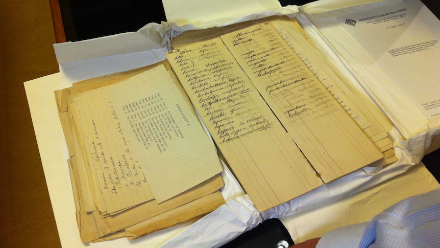 Documents discovered in the NSW state library in 2013