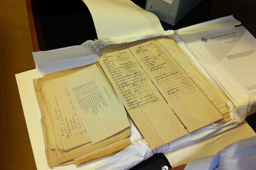 Documents discovered in the NSW state library in 2013