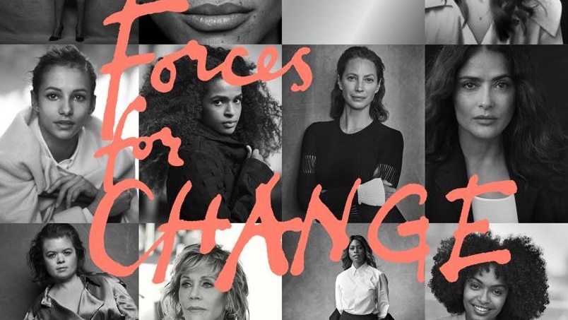 Eight women included on the cover of British Vogue's September issue.