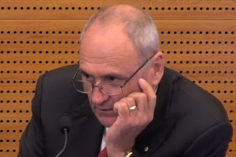 NAB chairman Ken Henry giving evidence at the banking royal commission in Melbourne on November 27, 2018