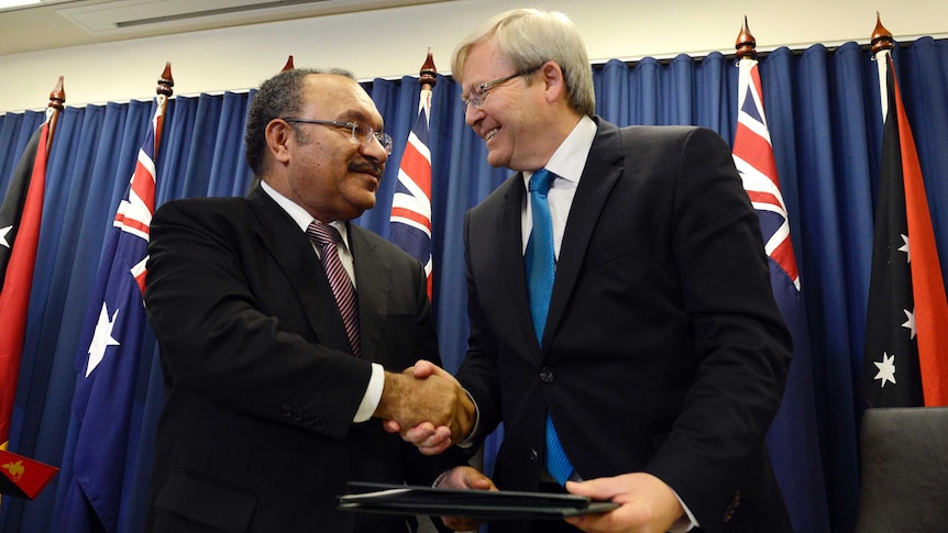 Kevin Rudd has replaced the asylum gamble with the certainty of a trip to Papua New Guinea.