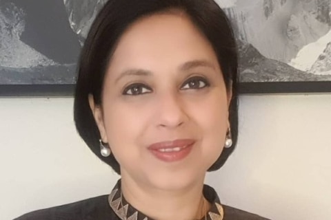A headshot of Suhasini Haidar.