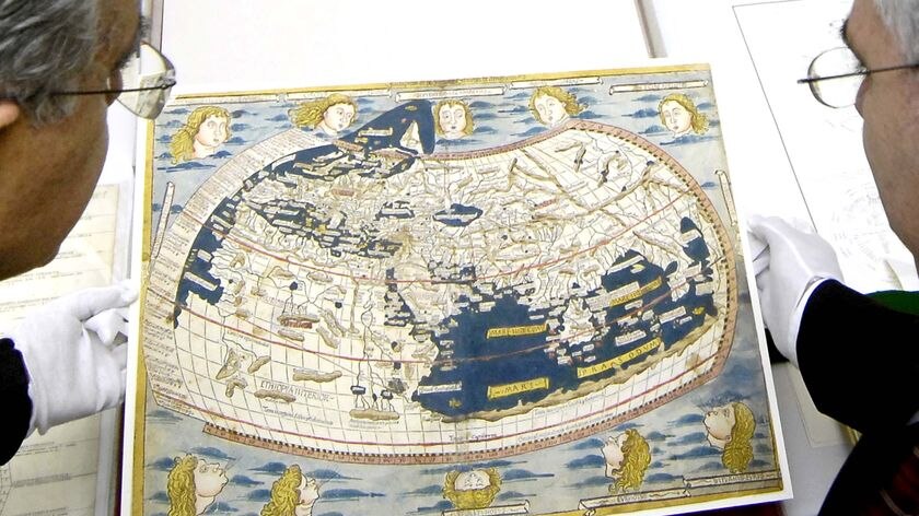 The rare map had been stolen from Spain's National Library last year and ended up in a Sydney art gallery.