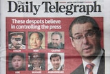 The Daily Telegraph compares Stephen Conroy to various despots.