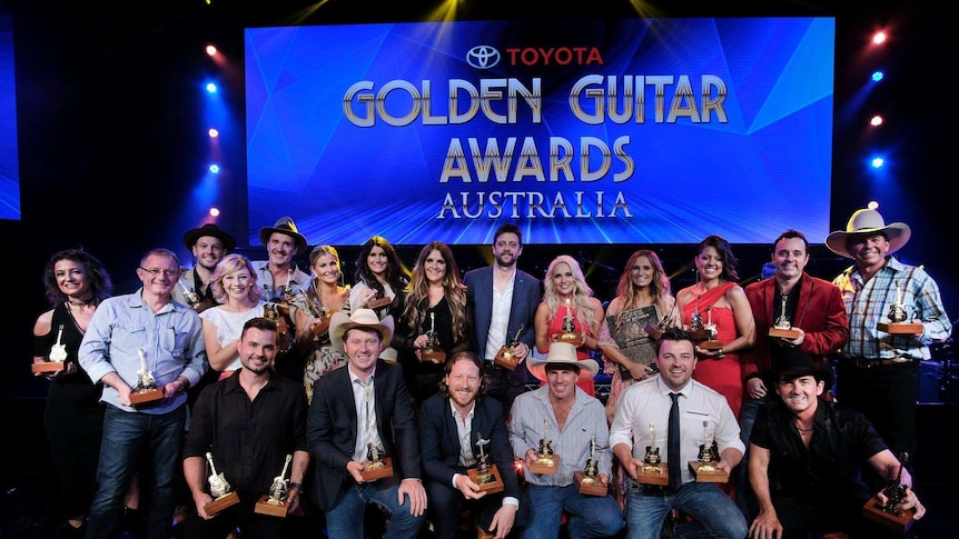 The winners at the 2018 Golden Guitar awards.