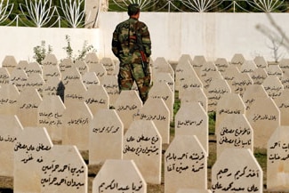 The cemetery of Halabja where the victims of the 1988 chemical weapons attack were buried.