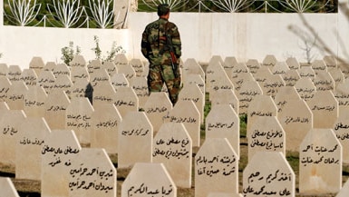 The cemetery of Halabja where the victims of the 1988 chemical weapons attack were buried.