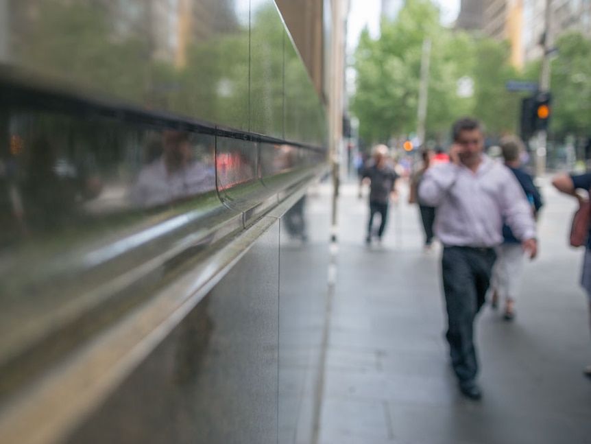 Pedestrians in Melbourne CBD