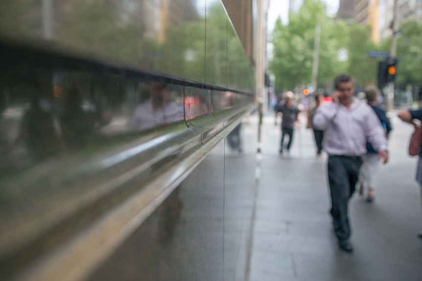 Pedestrians in Melbourne CBD