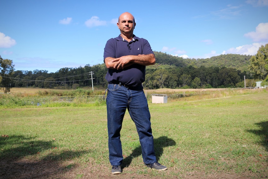 Peter Stephens at his property