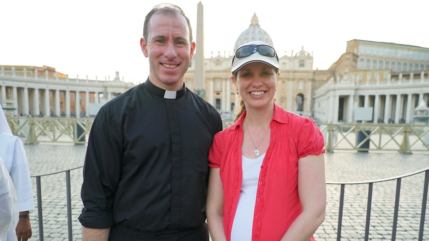 Father Thomas Casanova and his sister-in-law Simone Casanova