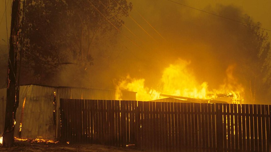 Backyard burning in Kambah