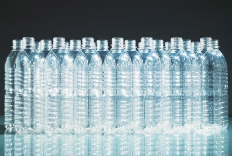 Empty plastic bottles