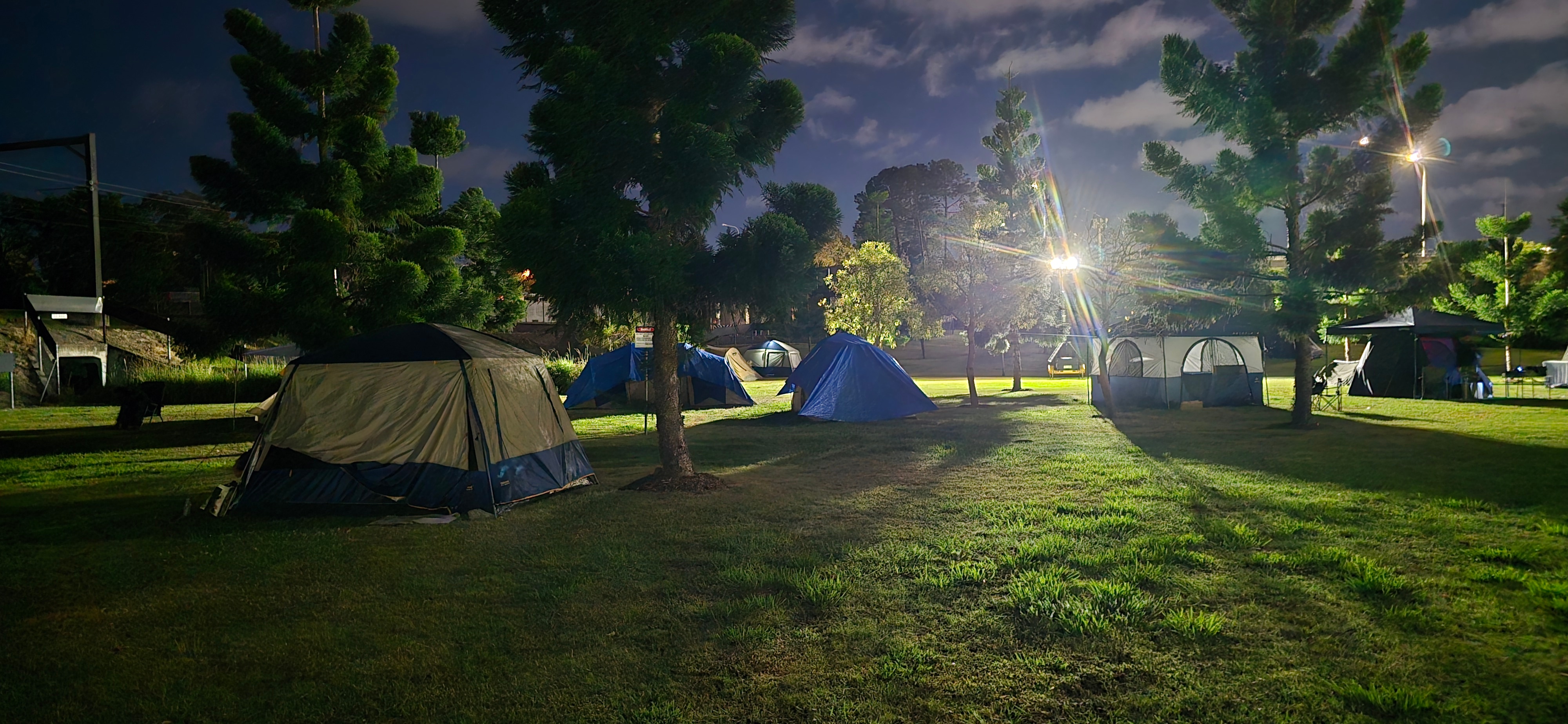 Tents in a park
