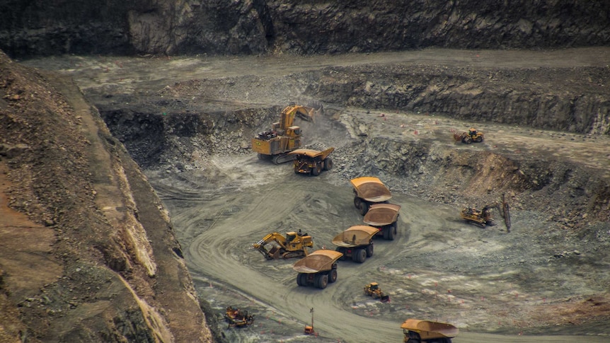 Open pit gold mine named Super Pit