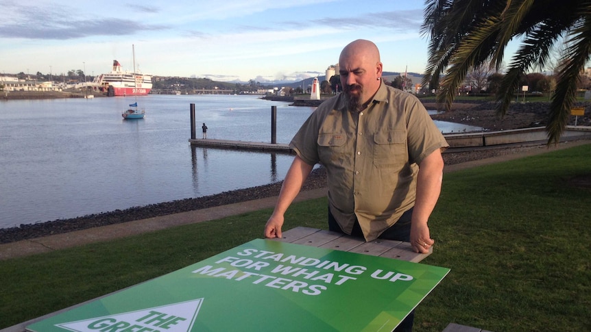 Tasmanian Greens candidate Scott Jordan