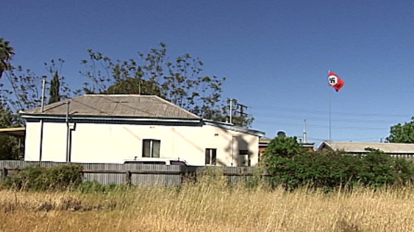 An Adelaide house with a Nazi flag on display sparks anger