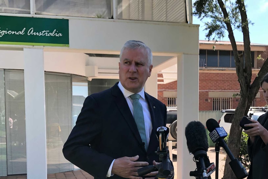Deputy Prime Minister Michael McCormack at a press conference